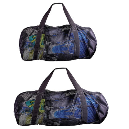 Foldable Mesh Dive Bag Durable Strong Load Bearing Wide Firm Handle Safer Swimming Storage Bag for Travelling Outdoor