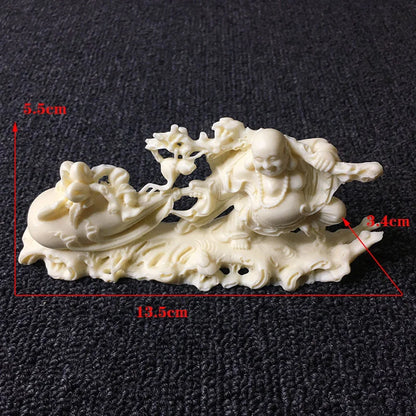 Fortune Big Belly Laughing Buddha  decorative figures Statue Resin Art Sculpture Home Room, Office Decoration Free delivery