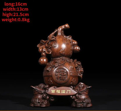 Fortune Bring Gourd Ornaments Fortune and Gourd Home Living Room Wine Bedroom Decor Figurines Gifts