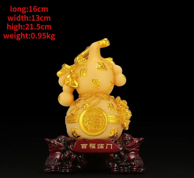 Fortune Bring Gourd Ornaments Fortune and Gourd Home Living Room Wine Bedroom Decor Figurines Gifts