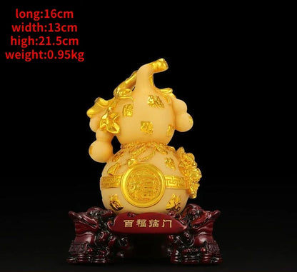 Fortune Bring Gourd Ornaments Fortune and Gourd Home Living Room Wine Bedroom Decor Figurines Gifts
