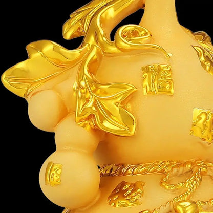 Fortune Gold Gourd Ornaments Fortune and Gourd Home Living Room Wine Bedroom Decorations Figurines Gifts