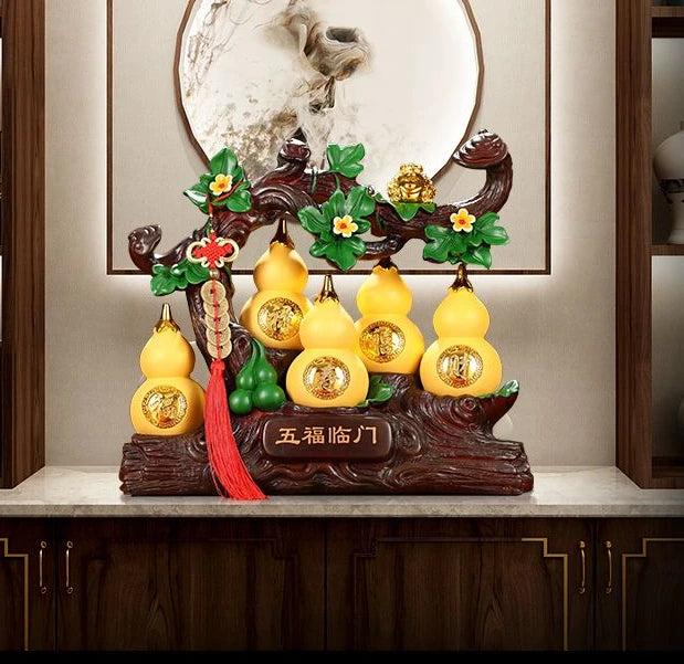 Fortune Gourd Ornaments Living Room Liquor Cabinet Entrance Decorations Furnishings Opening Housewarming Gift