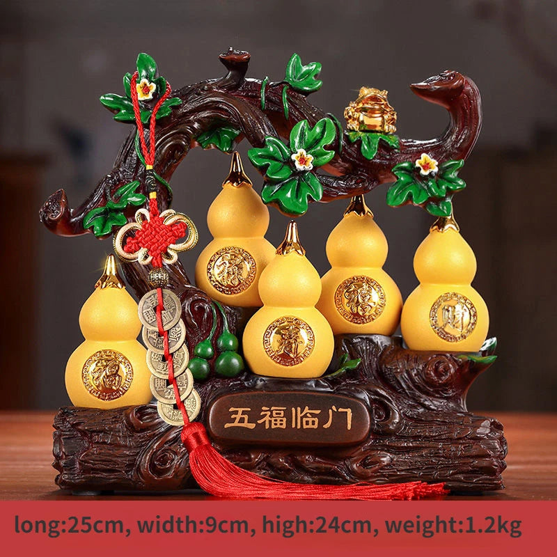 Fortune Gourd Ornaments Living Room Liquor Cabinet Entrance Decorations Furnishings Opening Housewarming Gift