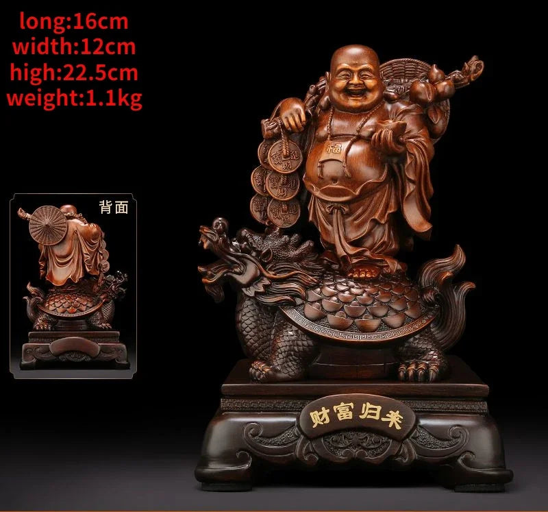 Fortune Maitreya Buddha Ornaments Living Room Wine Cooler Belly Smiling Buddha Office Decor House Craft Gifts