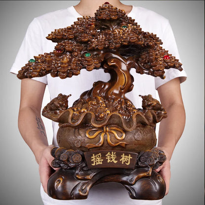 Fortune Tree Ornaments Lucky Money Tree Give Gifts Living Room Front Desk Store Cash Register Decoration Opening Gifts