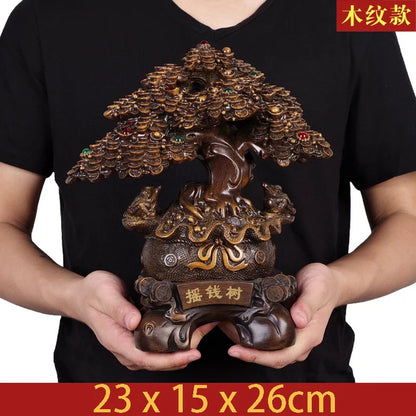 Fortune Tree Ornaments Lucky Money Tree Give Gifts Living Room Front Desk Store Cash Register Decoration Opening Gifts