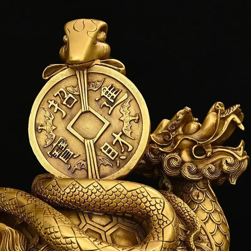 Four Spirit Animals Turtle Snake Full Copper Home Store Decoration Xuanwu Ornaments Turtle Home Sculptures