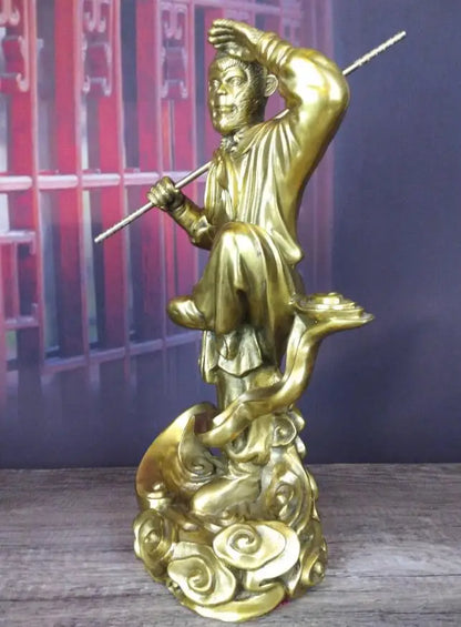 Free SHIPPING Beautiful mythical character Monkey King Bronze Metal Copper Statue 3 sizes