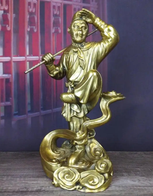 Free SHIPPING Beautiful mythical character Monkey King Bronze Metal Copper Statue 3 sizes