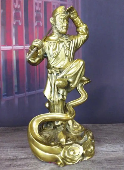 Free SHIPPING Beautiful mythical character Monkey King Bronze Metal Copper Statue 3 sizes