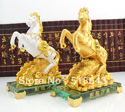 Free shipping Golden zodiac success furnishing articles crystal home feng shui mascot adornment  business commemorative gifts