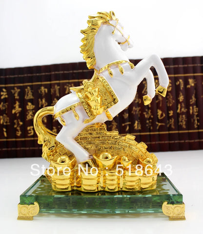 Free shipping Golden zodiac success furnishing articles crystal home feng shui mascot adornment  business commemorative gifts