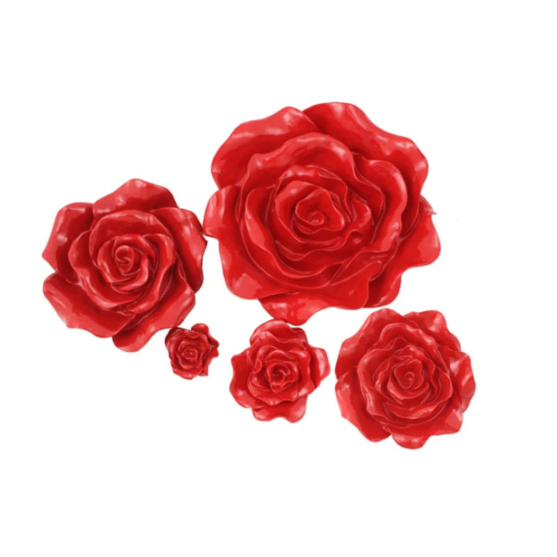 Free shipping Roses wall hang adorn  wall three-dimensional fashion wall stickers  family decorates  wall sticker