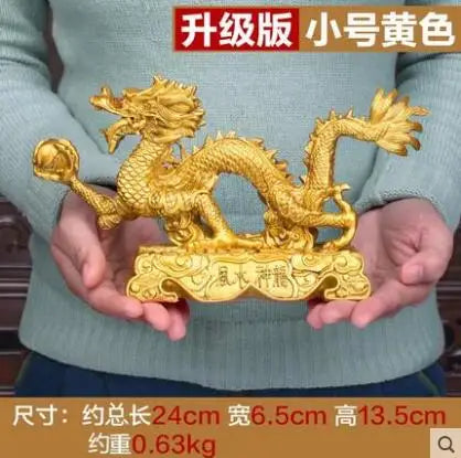 Free shipping resin dragon bead handicraft furnishing articles Prosperous home decoration decoration mascot  statue
