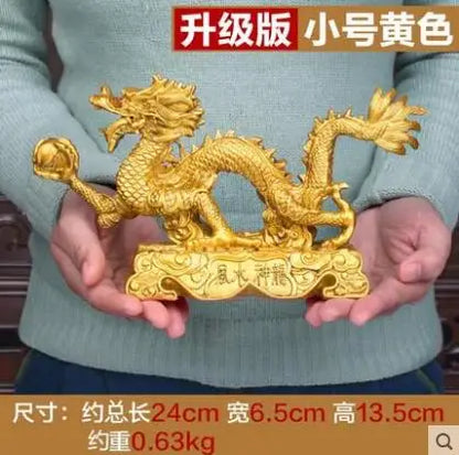 Free shipping resin dragon bead handicraft furnishing articles Prosperous home decoration decoration mascot  statue