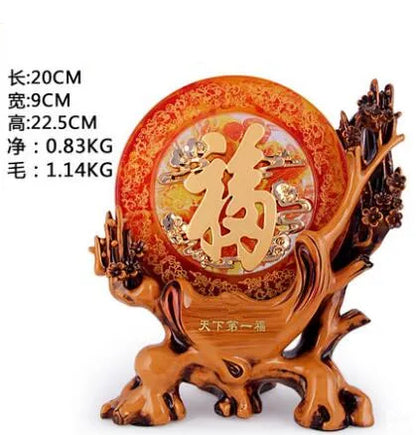 Free shipping resin statue handicraft living room TV cabinet office desktop ornaments wedding gift Modern 3D Text Effect