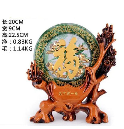 Free shipping resin statue handicraft living room TV cabinet office desktop ornaments wedding gift Modern 3D Text Effect