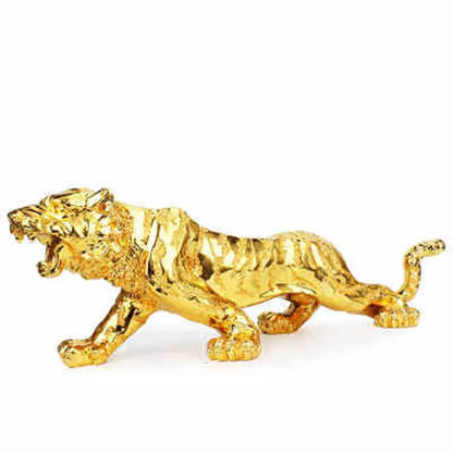 Free shipping tiger European furnishing articles gold-plated handicraft decoration home desk car accessories to protect peace