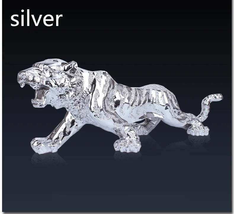 Free shipping tiger European furnishing articles gold-plated handicraft decoration home desk car accessories to protect peace
