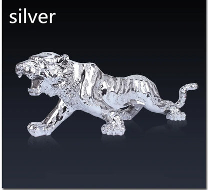 Free shipping tiger European furnishing articles gold-plated handicraft decoration home desk car accessories to protect peace