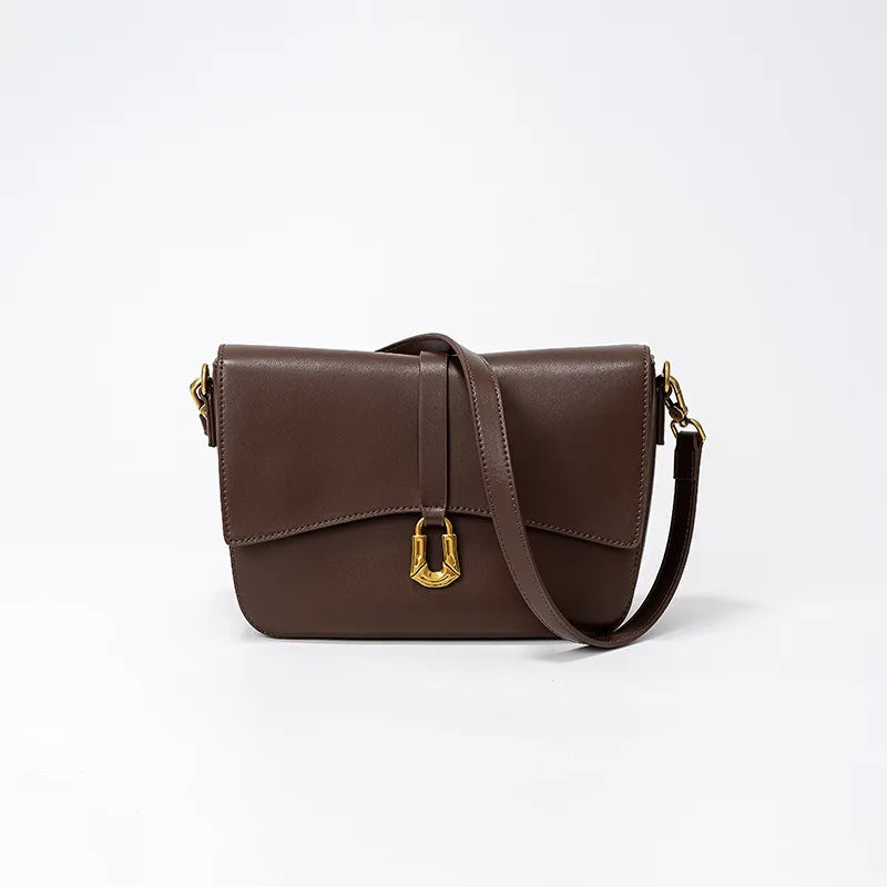 French Style Commuter Elegant Underarm Shoulder Bags High Quality Fashion Cowhide Crossbody Handbags Female 2024 New Bolsas
