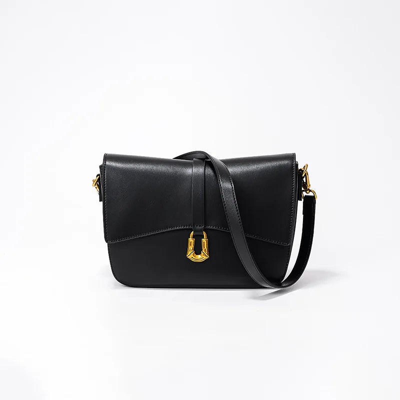 French Style Commuter Elegant Underarm Shoulder Bags High Quality Fashion Cowhide Crossbody Handbags Female 2024 New Bolsas