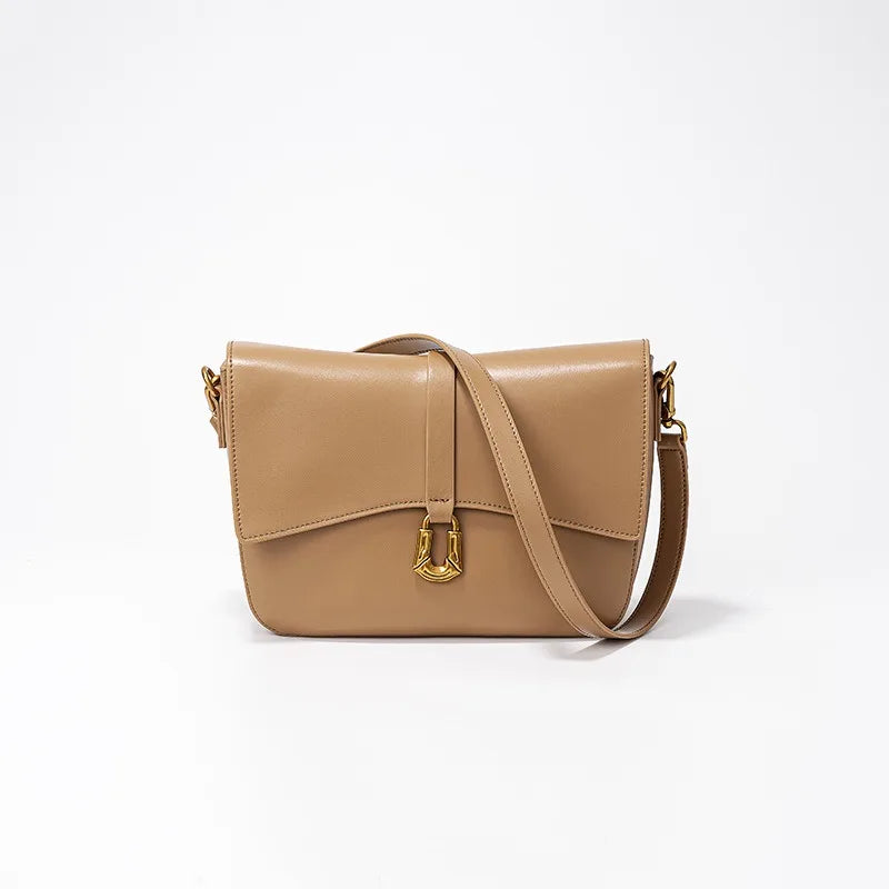 French Style Commuter Elegant Underarm Shoulder Bags High Quality Fashion Cowhide Crossbody Handbags Female 2024 New Bolsas