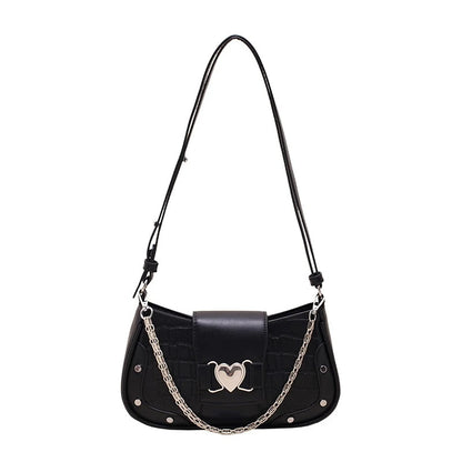 French Style Niche Chain Underarm Bag 2024 New Small Square Bag Fashion Casual Commuter All-match Handbags Female Purses Clutch