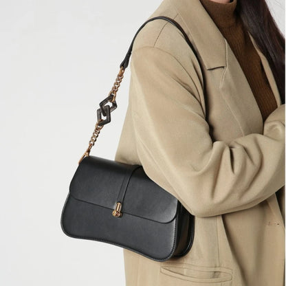 French Style Niche Designer Commuter Underarm Bag Solid All-match Elegant Simple Handbags Female 2024 New Chain Pouch Bolsas