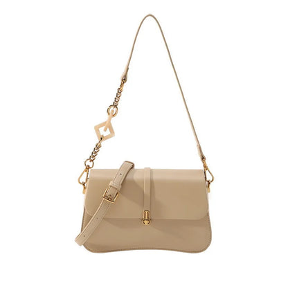 French Style Niche Designer Commuter Underarm Bag Solid All-match Elegant Simple Handbags Female 2024 New Chain Pouch Bolsas