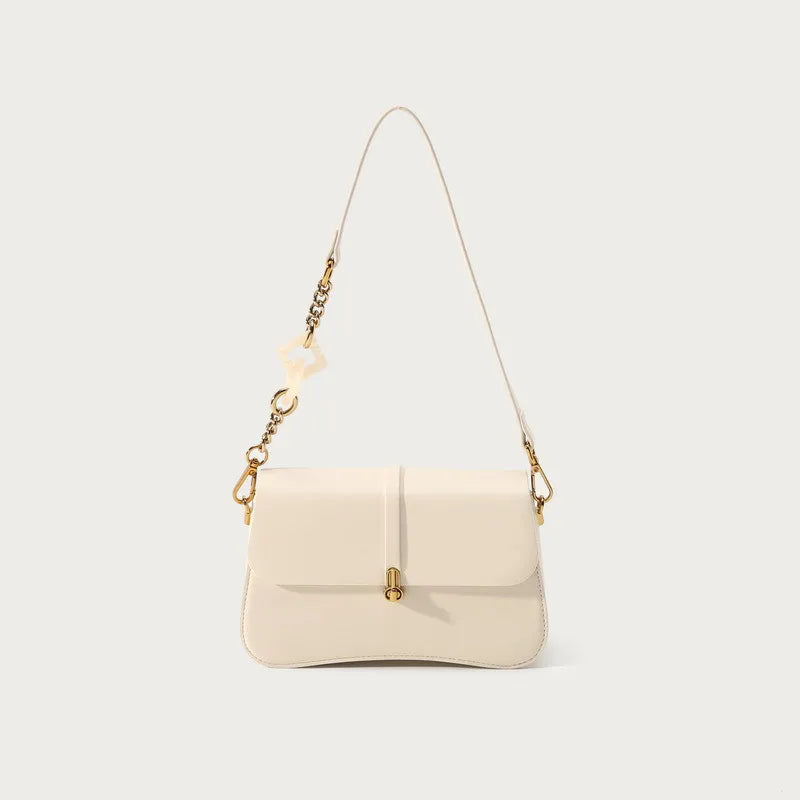 French Style Niche Designer Commuter Underarm Bag Solid All-match Elegant Simple Handbags Female 2024 New Chain Pouch Bolsas