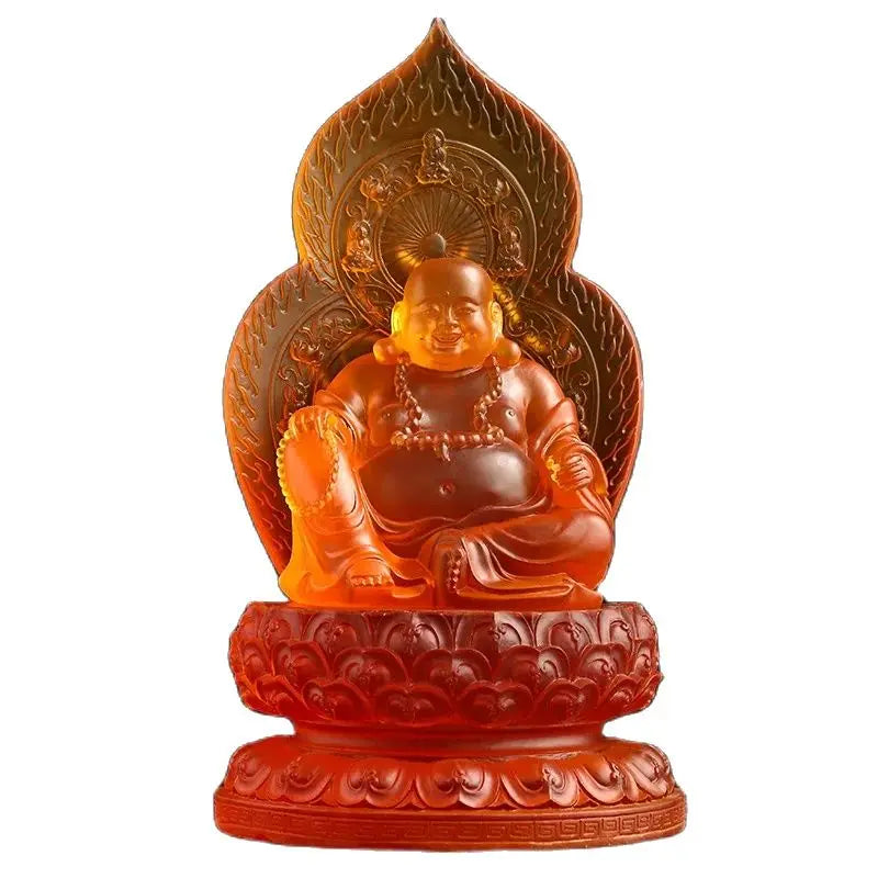 From Stock, A Small Tibetan King Bodhisattva Pharmacist Buddha Mire Buddha Imitation Glazed Buddha Ornaments Wholesale.