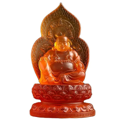 From Stock, A Small Tibetan King Bodhisattva Pharmacist Buddha Mire Buddha Imitation Glazed Buddha Ornaments Wholesale.