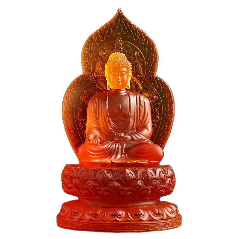 From Stock, A Small Tibetan King Bodhisattva Pharmacist Buddha Mire Buddha Imitation Glazed Buddha Ornaments Wholesale.