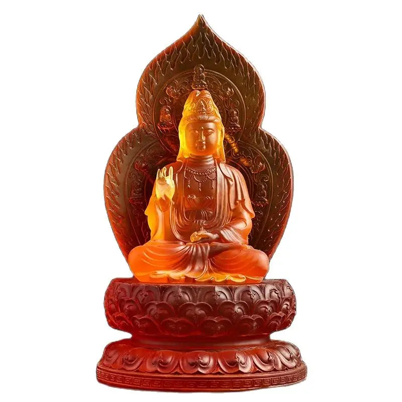 From Stock, A Small Tibetan King Bodhisattva Pharmacist Buddha Mire Buddha Imitation Glazed Buddha Ornaments Wholesale.