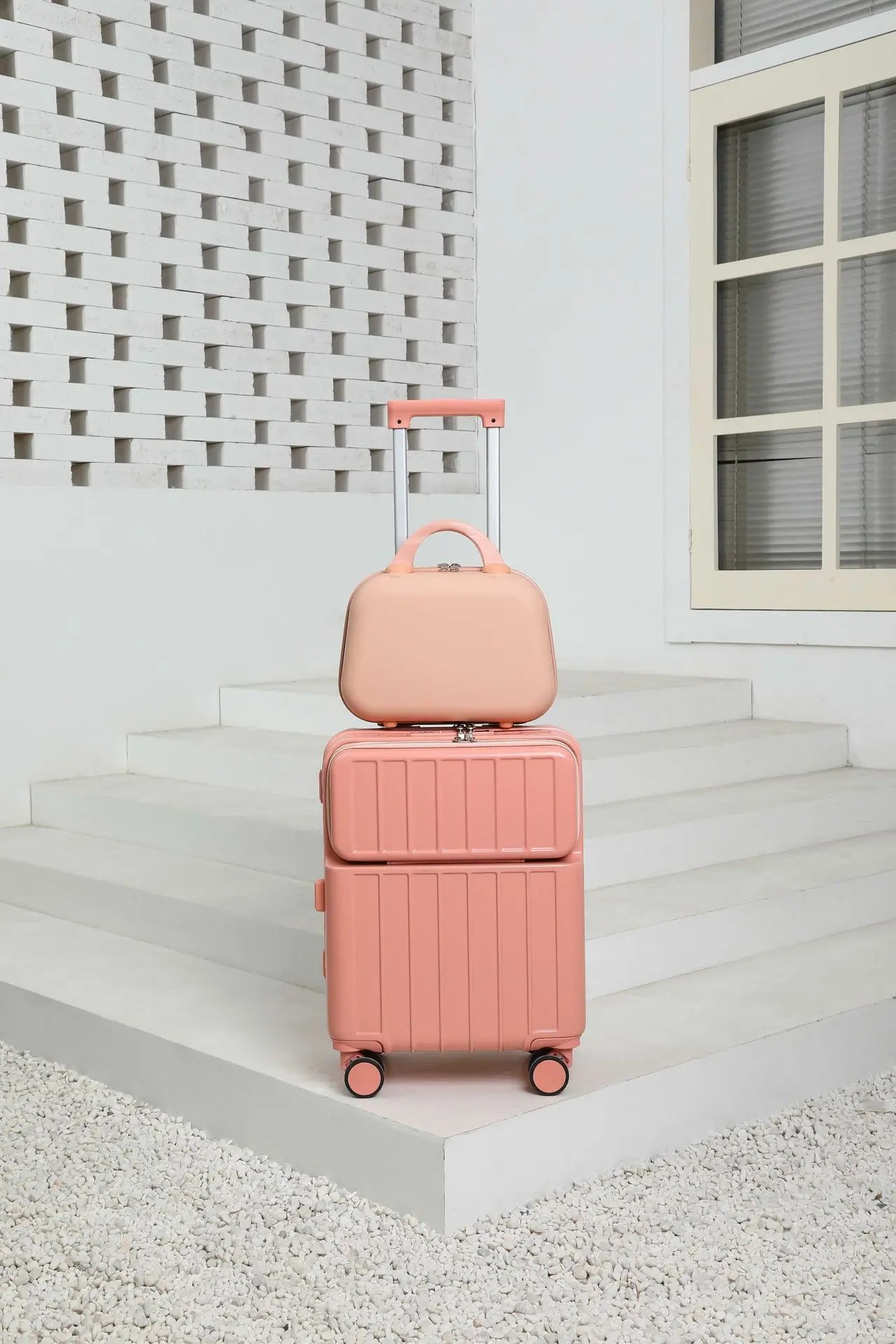 Front-mounted cabin suitcase, luggage suitcase, small lightweight 20-inch 24-inch rechargeable multi-function trolley suitcase