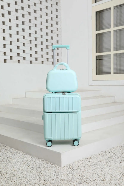 Front-mounted cabin suitcase, luggage suitcase, small lightweight 20-inch 24-inch rechargeable multi-function trolley suitcase