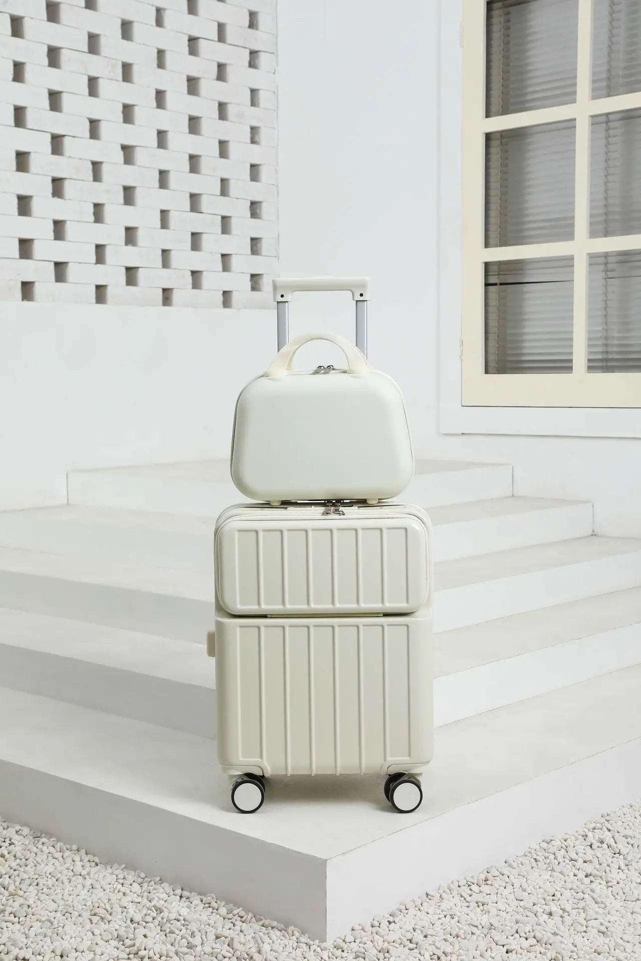 Front-mounted cabin suitcase, luggage suitcase, small lightweight 20-inch 24-inch rechargeable multi-function trolley suitcase