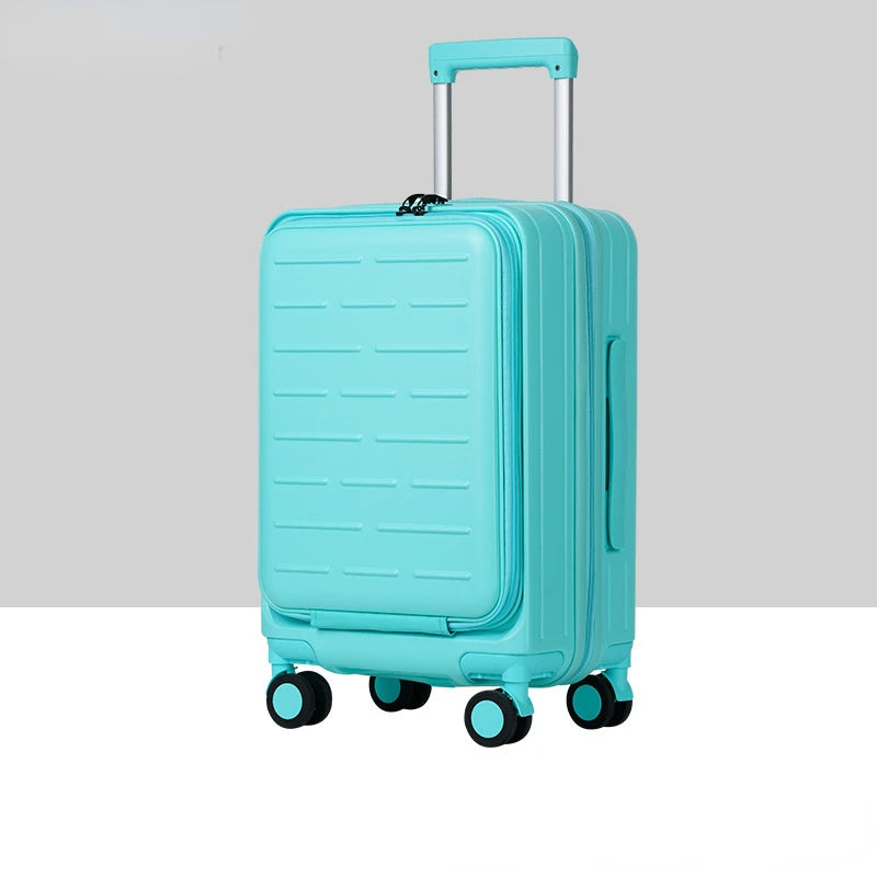 Front open lid trolley box 29 inch large capacity luggage 24 inch zipper expandable travel box 20 inch boarding box