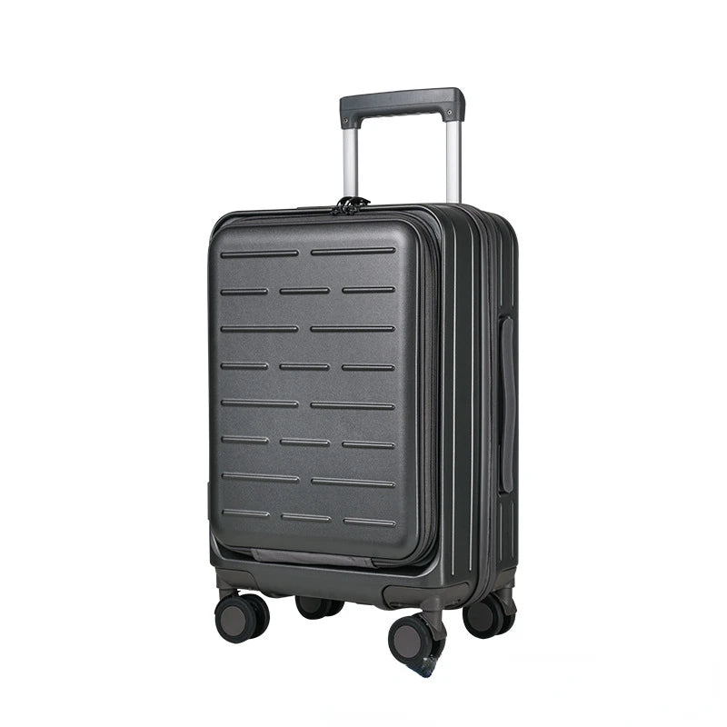 Front open lid trolley box 29 inch large capacity luggage 24 inch zipper expandable travel box 20 inch boarding box