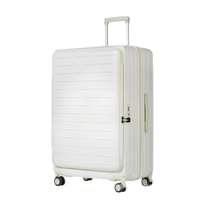 Front open lid trolley box 29 inch large capacity luggage 24 inch zipper expandable travel box 20 inch boarding box