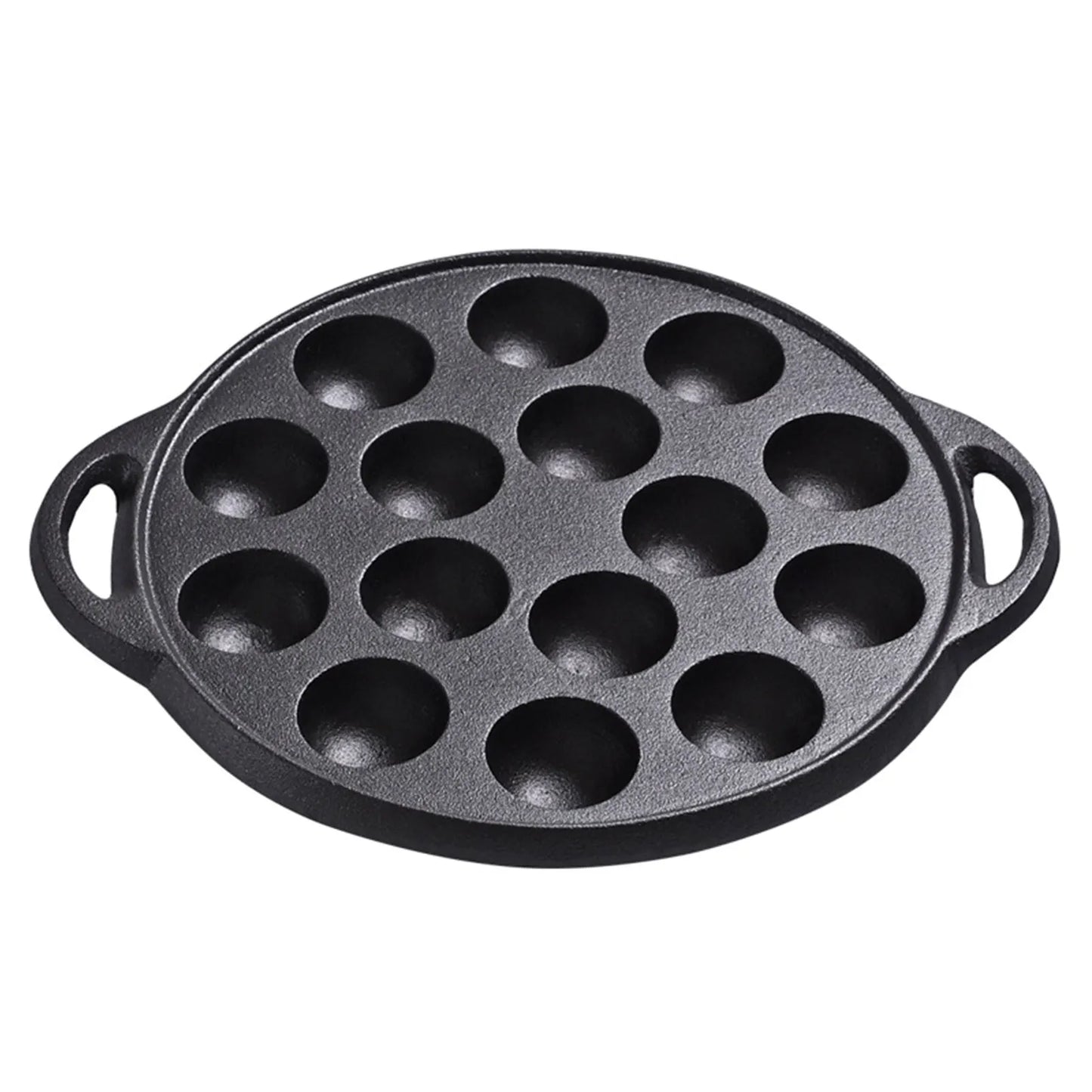 Frying Pan 15 Holes Restaurant Cast Iron Durable Takoyaki Easy Clean Cooking Kitchen Home Octopus Ball Meatball Pot Thickened