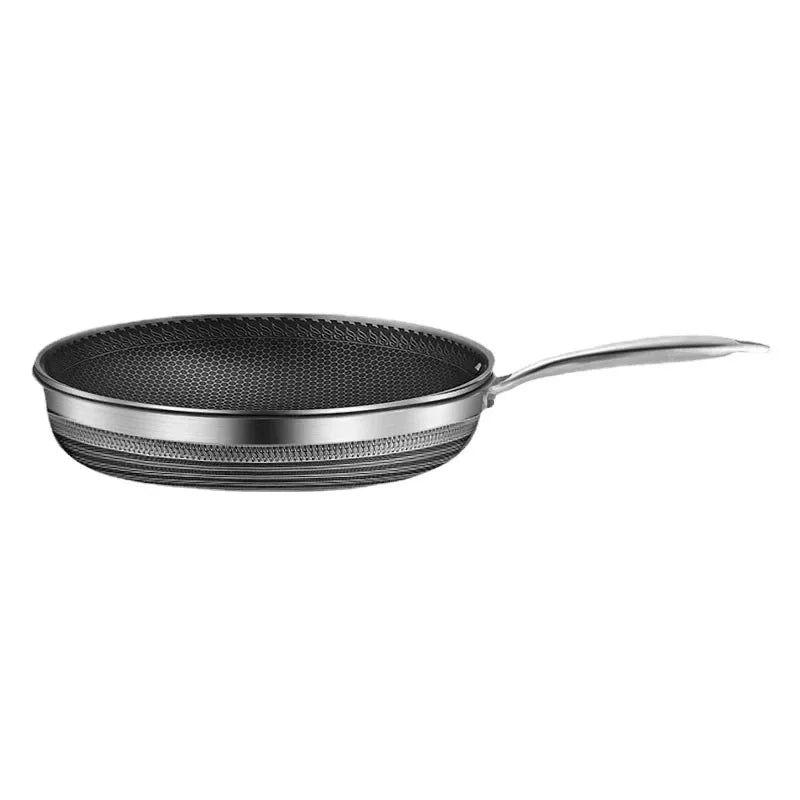 Frying Pan 304 Stainless Steel Kitchen Quality Nonstick Pan Cooking Fried Steak Pot Electromagnetic Furnace General