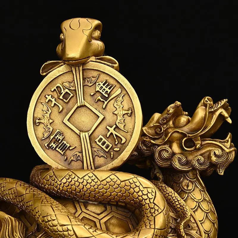 Full Copper Xuanwu Ornaments Four Spirit Animals Turtle Snake Home Store Decoration Turtle Home Sculptures