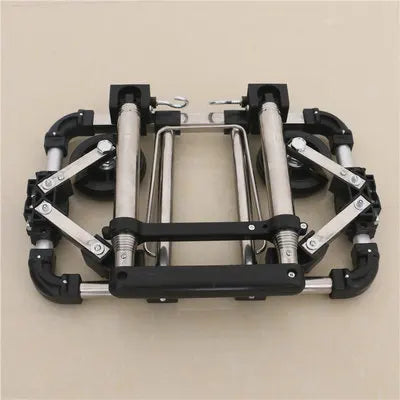 Full folding stainless steel luggage car Bearing capacity 30kg luggage Easy to carry trolley suitcase  Schoolbags shopping carts