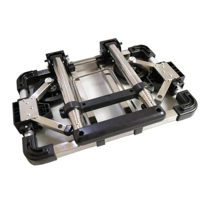 Full folding stainless steel luggage car Bearing capacity 30kg luggage Easy to carry trolley suitcase  Schoolbags shopping carts