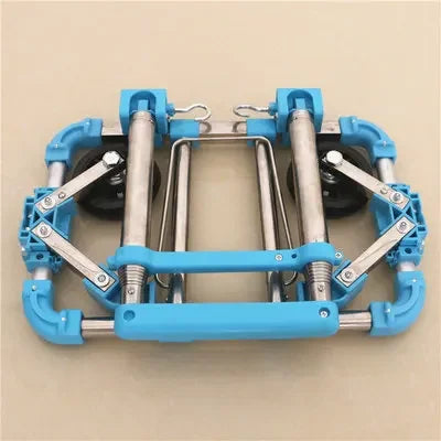 Full folding stainless steel luggage car Bearing capacity 30kg luggage Easy to carry trolley suitcase  Schoolbags shopping carts