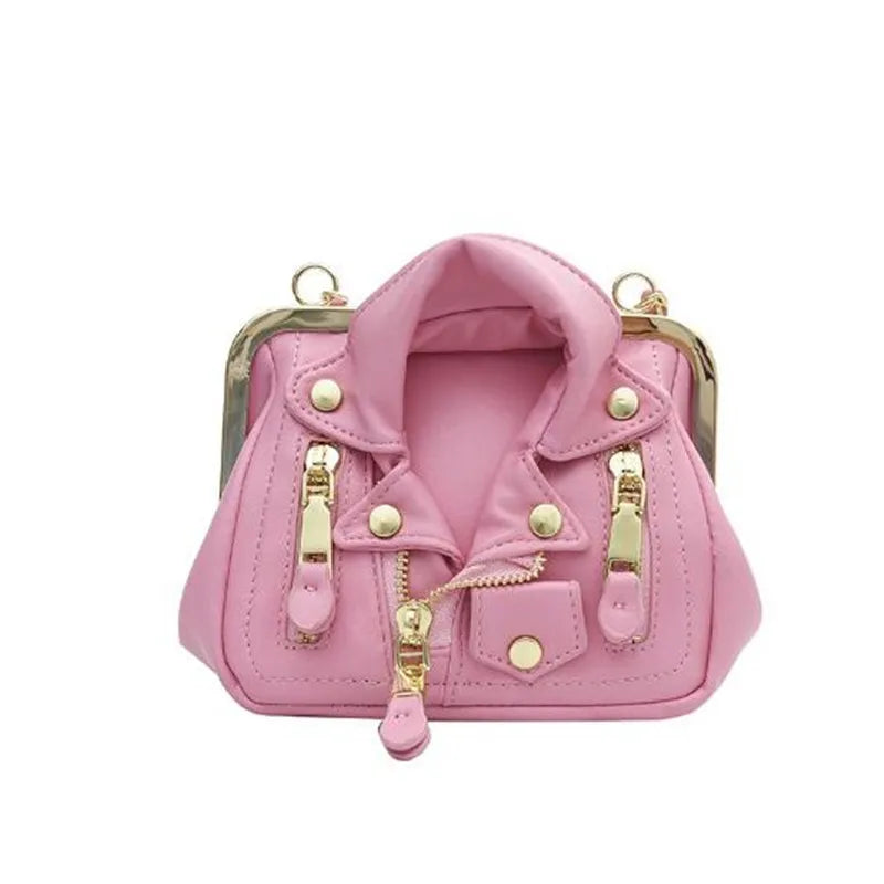 Fun Jacket Design Women Purses and Handbags Designer Chain Shoulder BagsLadies Party Clutches Leather Female Crossbody Bag 2023