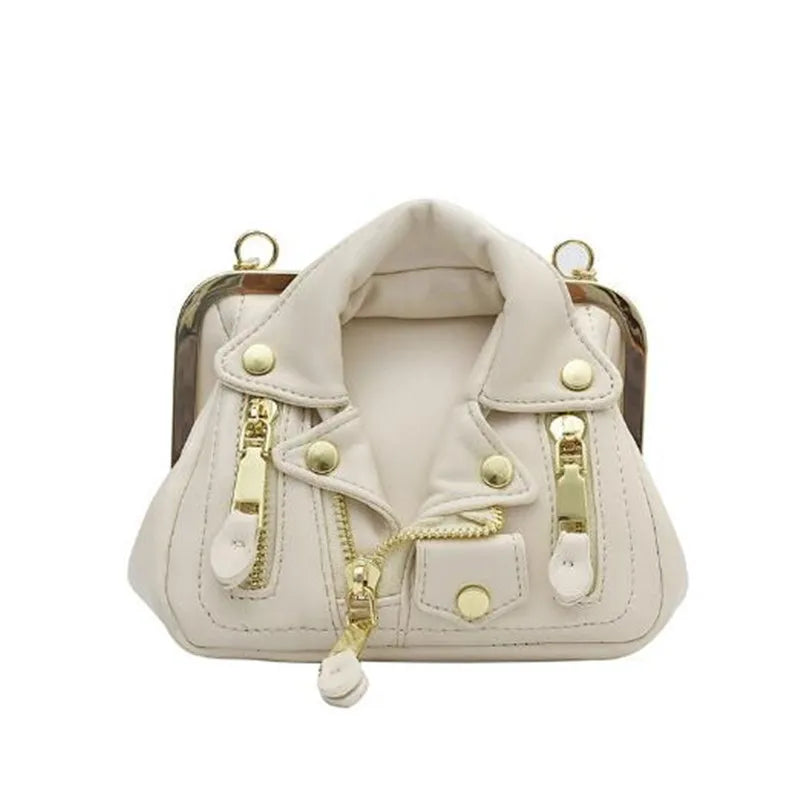 Fun Jacket Design Women Purses and Handbags Designer Chain Shoulder BagsLadies Party Clutches Leather Female Crossbody Bag 2023